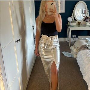 Zara metallic Skirt-NWT